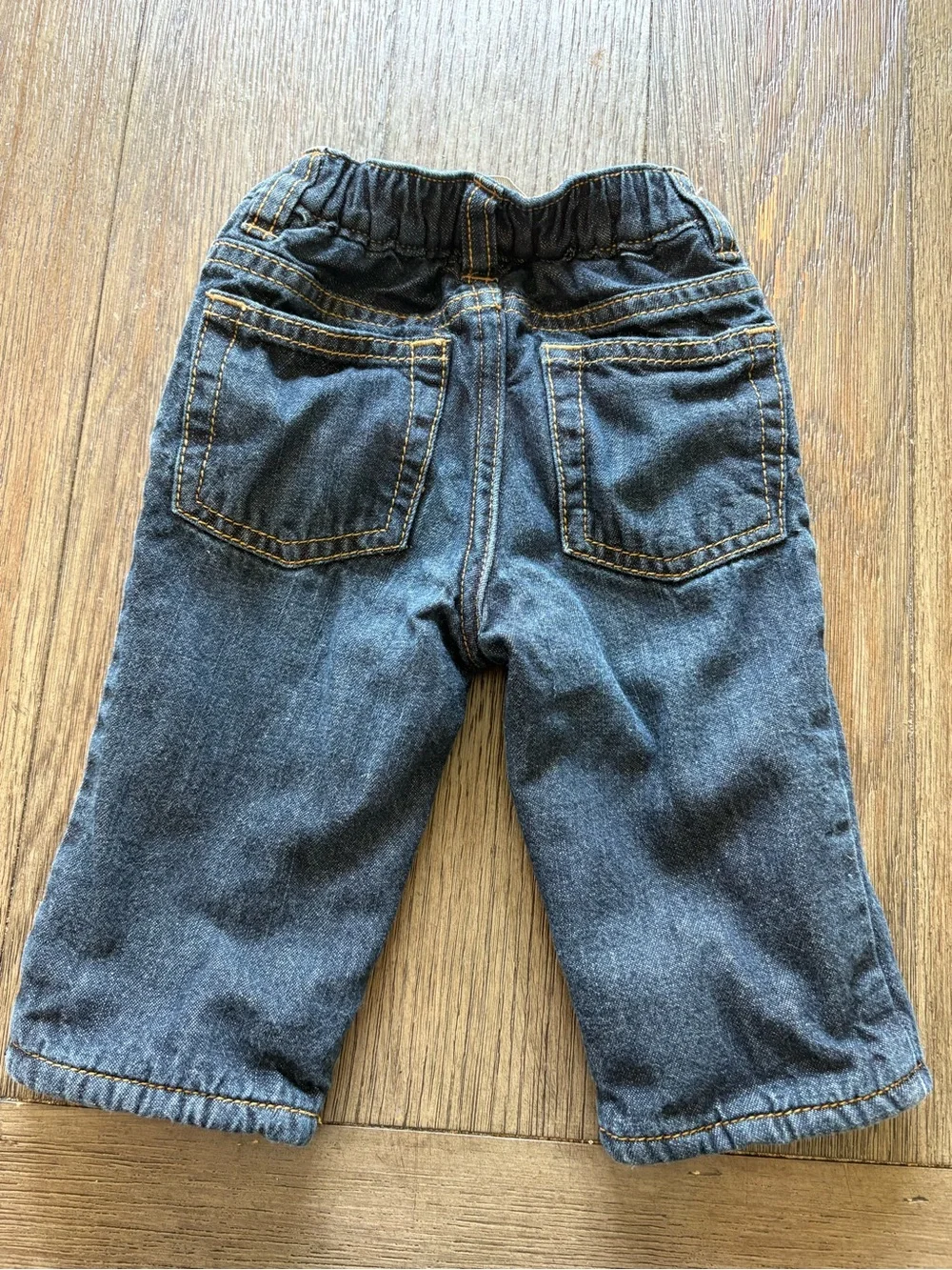 Gymboree Plaid Button Up Plaid Bodysuit with Fleece Lined Gap Jeans